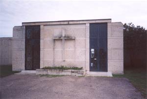 Ghost picture - Capital Memorial Parks Cemetery Mausoleum, Pflugerville, Texas.