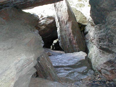 Leatherman Cave in Thomaston, Connecticut