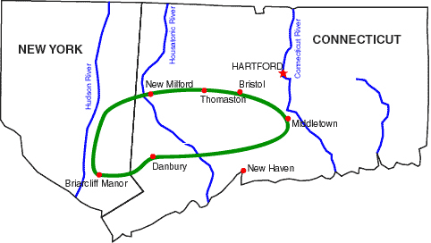 A map of the Leatherman's 365-mile endless journey.