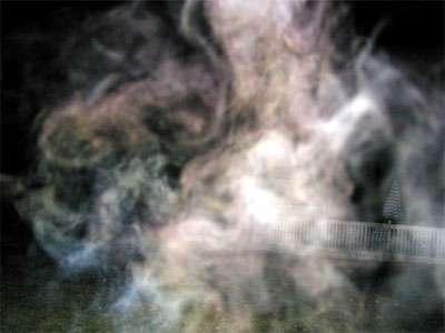 Ectoplasm mist forming into an upper-torso.