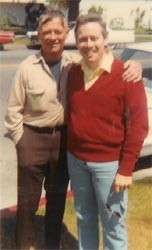 Christopher Isherwood and Lee Prosser in 1969